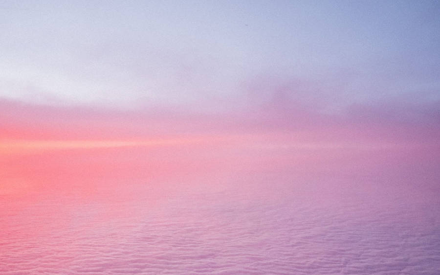 Pink Cloud Over Sea Wallpaper