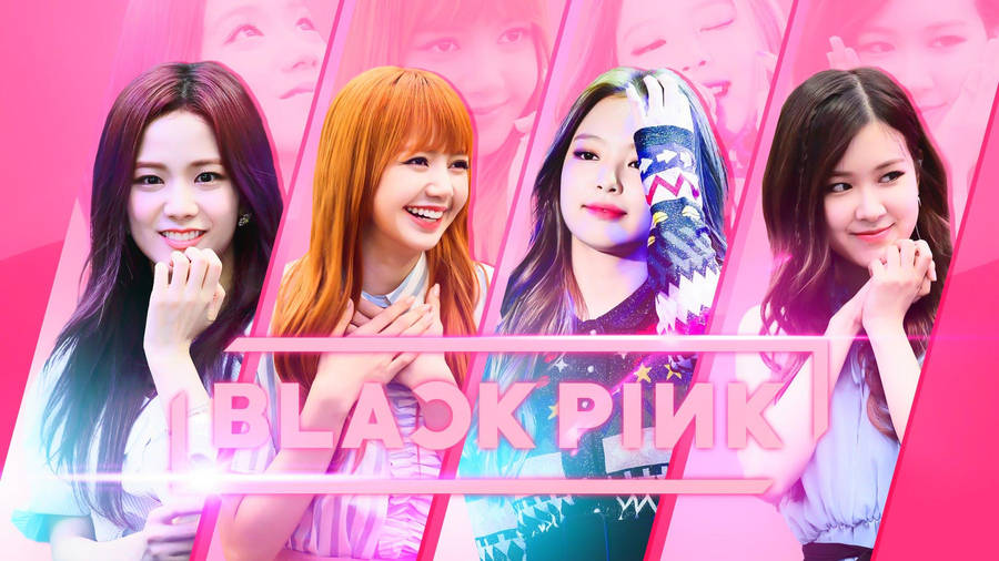 Pink Collage Blackpink Desktop Wallpaper