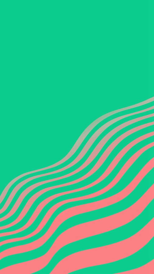 Pink Curve Lines Simple Phone Wallpaper