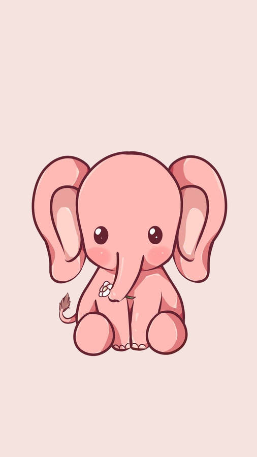 Pink Elephant Iphone Wallpaper