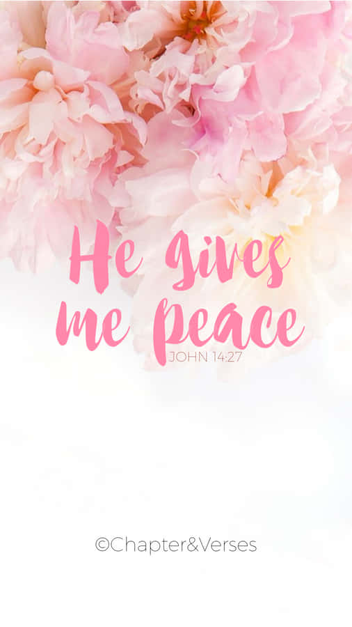 Pink Girly Bible Verse Wallpaper