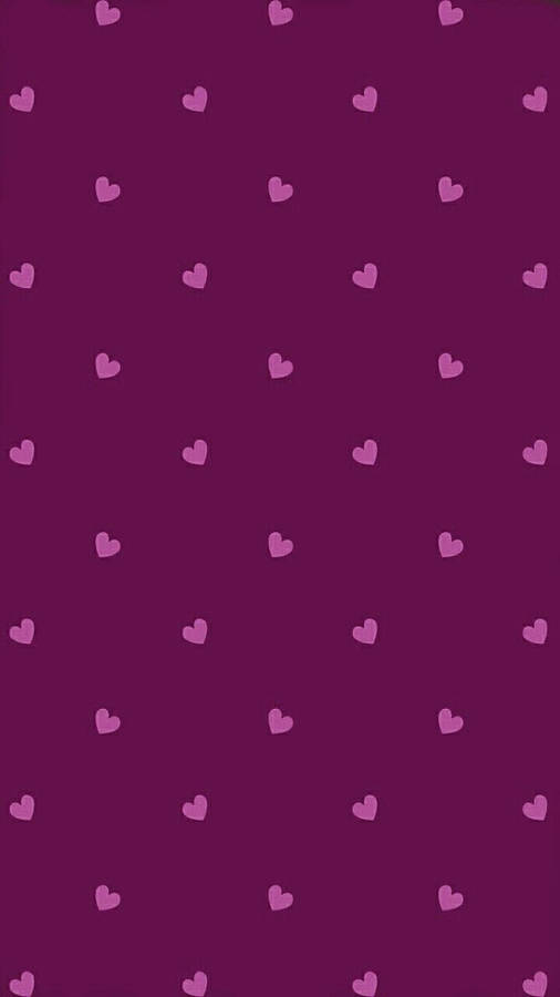 Pink Hearts Polka Dots Wallpaper