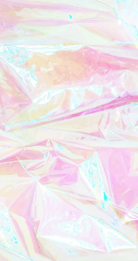 Pink Holographic Marble Iphone Wallpaper