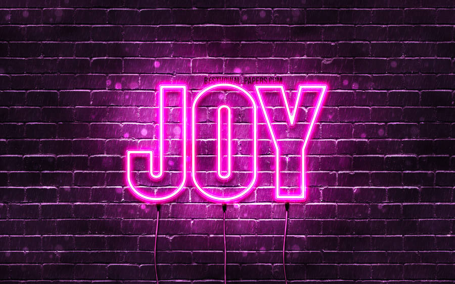 Pink Joy Neon Lights Wallpaper