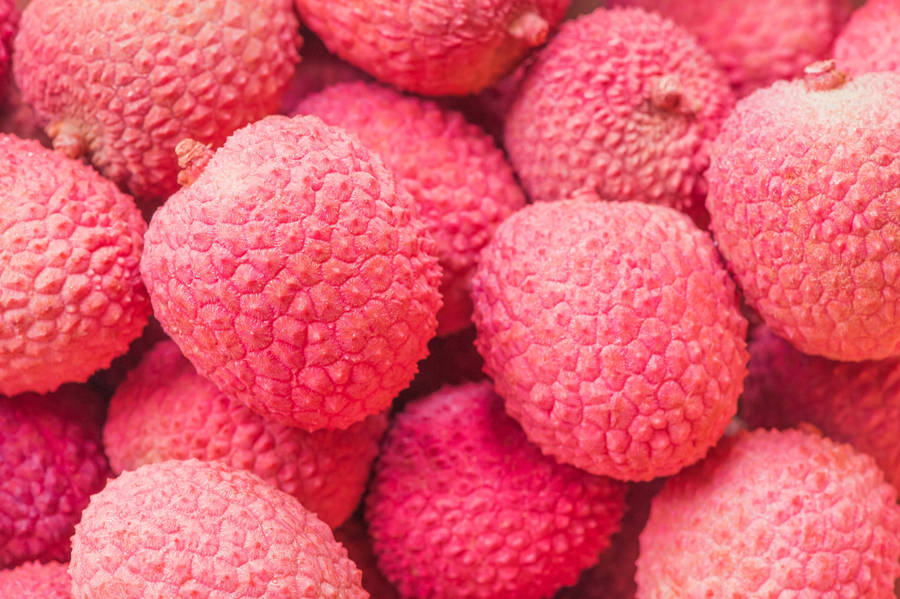 Pink Litchi Or Lychee Wallpaper