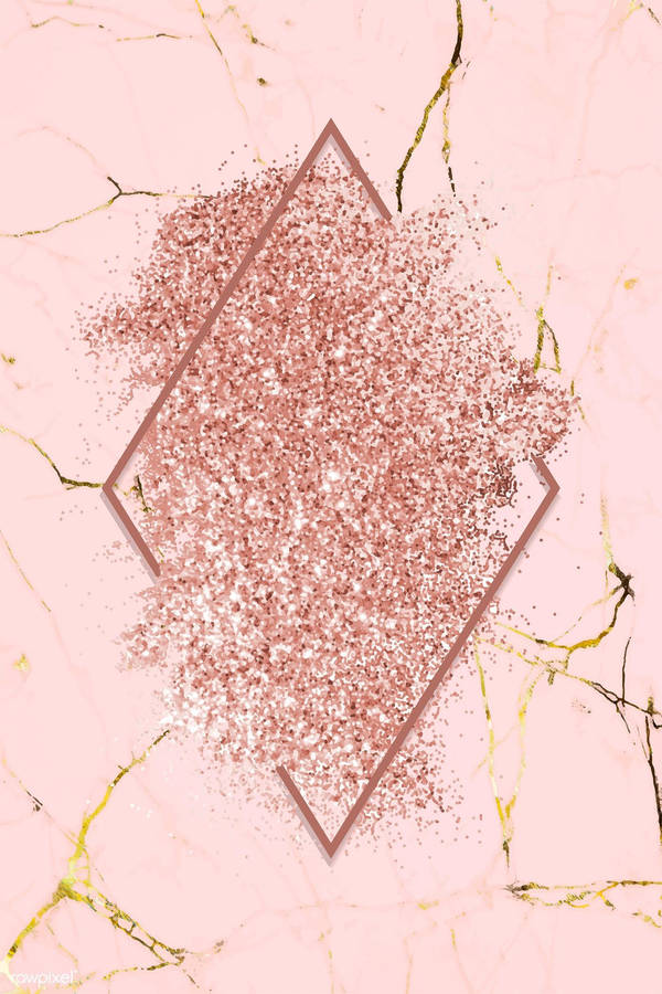 Pink Marble Diamond Glitters Wallpaper