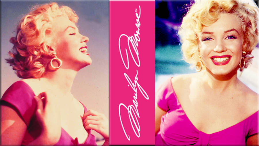 Pink Marilyn Monroe Cover Art Wallpaper