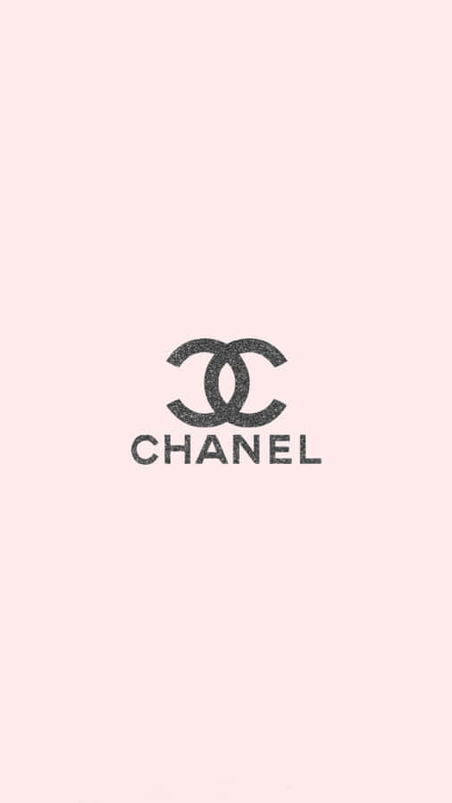 Pink Minimalist Chanel Designer Aesthetic Illustration Wallpaper