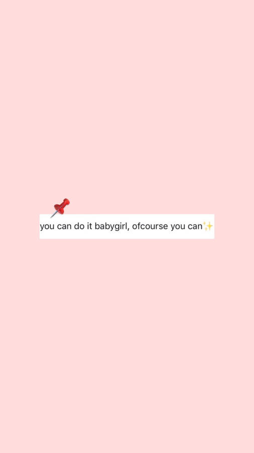 Pink Note Cute Quote Wallpaper