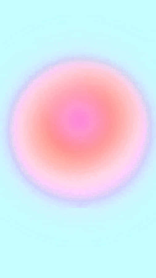 Pink On Blue Radial Aura Color Wallpaper