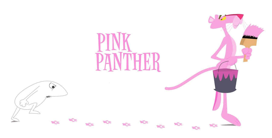 Pink Pantherand The Little Man Chase Wallpaper