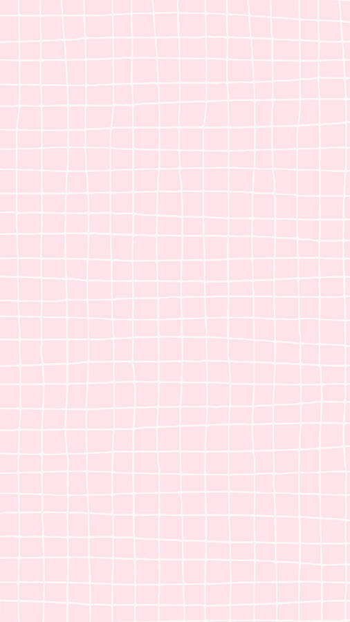 Pink Pastel Minimalist Checkered Pattern Wallpaper