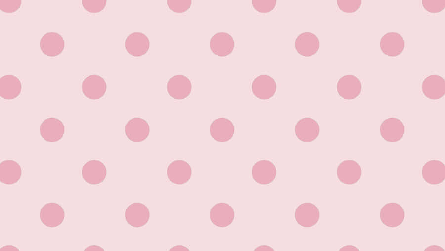 Pink Polka Dot Pattern On A Pink Background Wallpaper