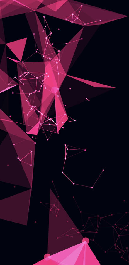 Pink Polygonal Pattern 8k Phone Wallpaper