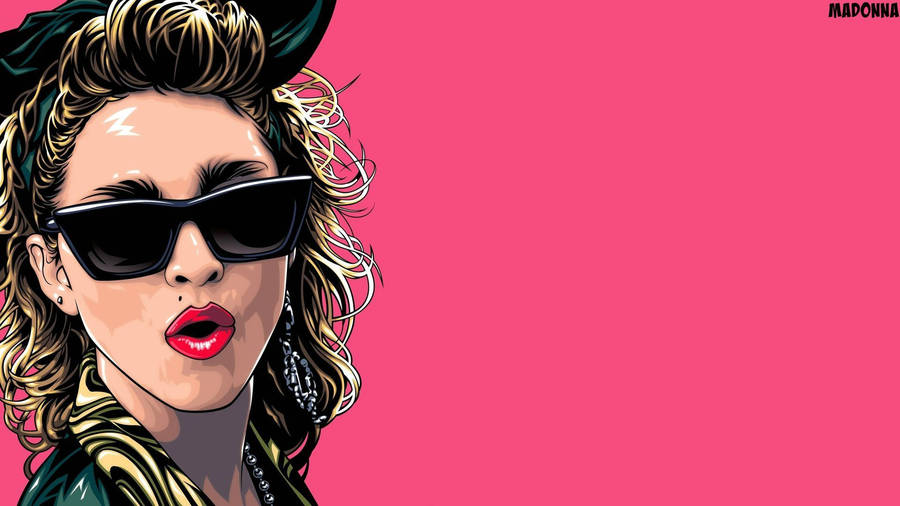 Pink Pop Art Madonna Wallpaper