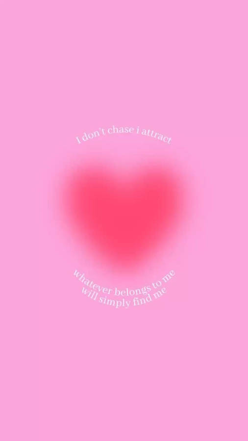 Pink Preppy Pfp I Attract Quote Wallpaper