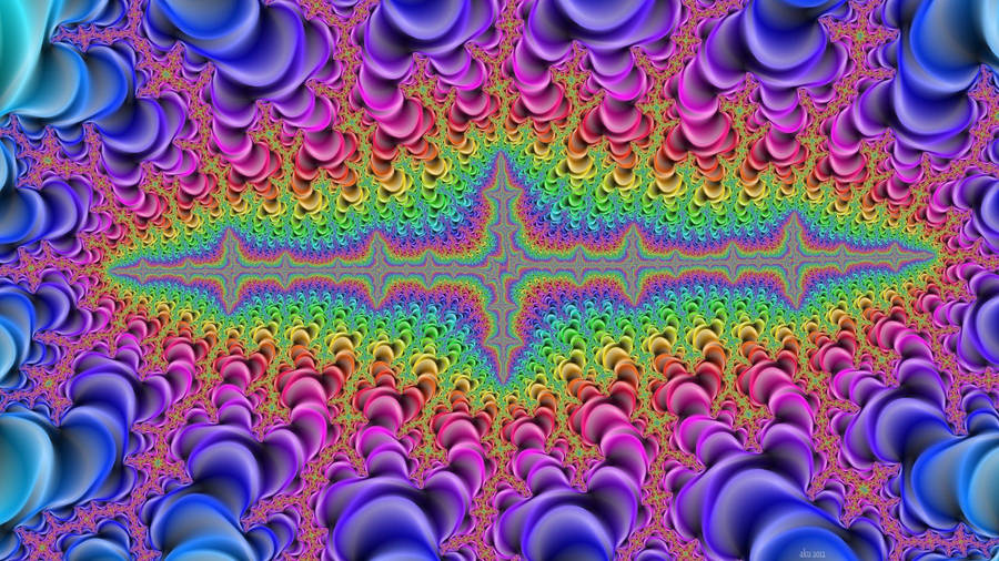 Pink Purple Psychedelic Wallpaper