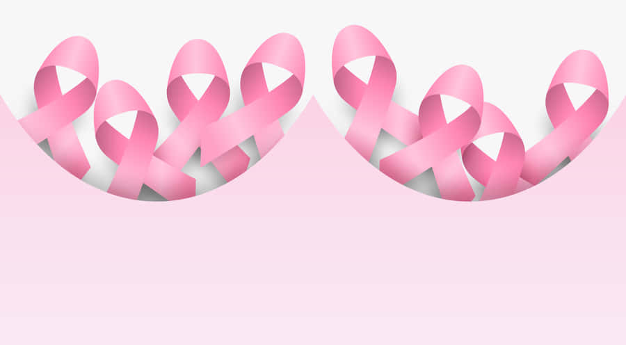 Pink Ribbon For Breast Cancer Awareness Wallpaper