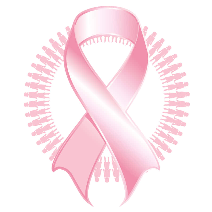 Pink Ribbon Symbolizing Breast Cancer Awareness Wallpaper