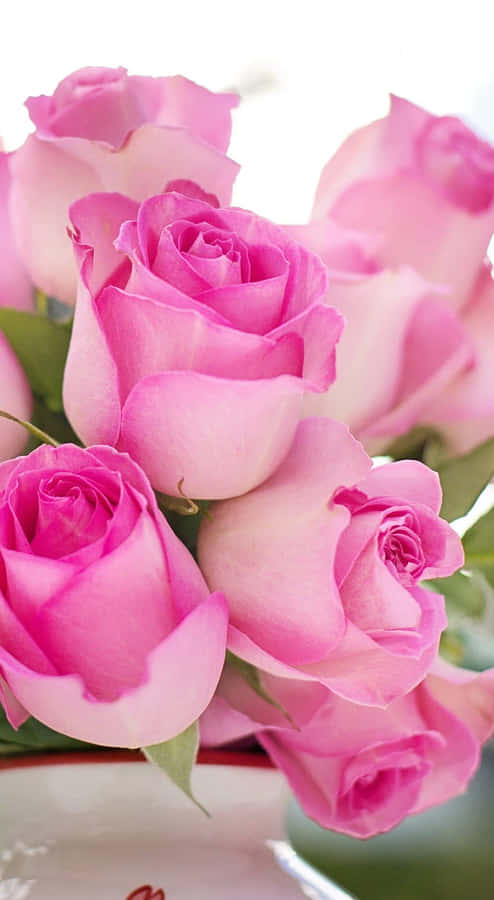 Pink Roses Bouquet H D Wallpaper