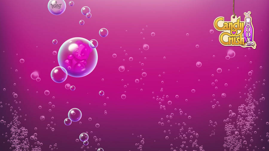 Pink Soda In Candy Crush Saga Wallpaper