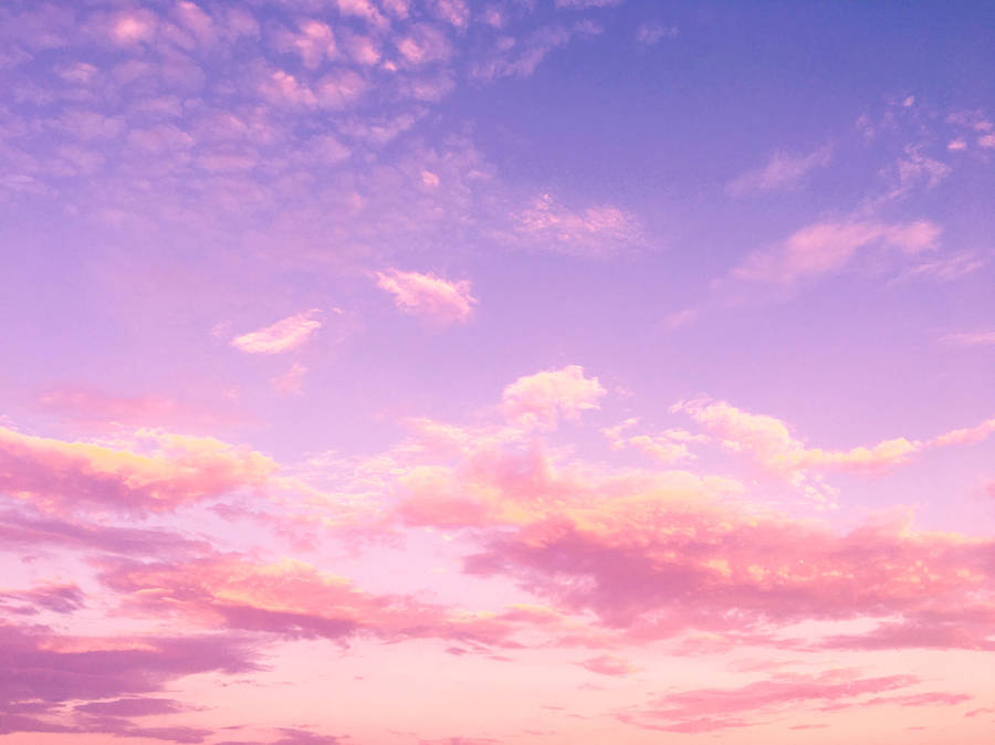 Pink Sunset Sky Wallpaper