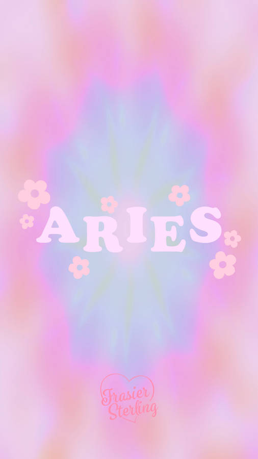 Pink Tie Dye Aries Aesthetic Back Wallpaper