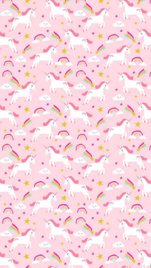 Pink Unicorn 750 X 1334 Wallpaper