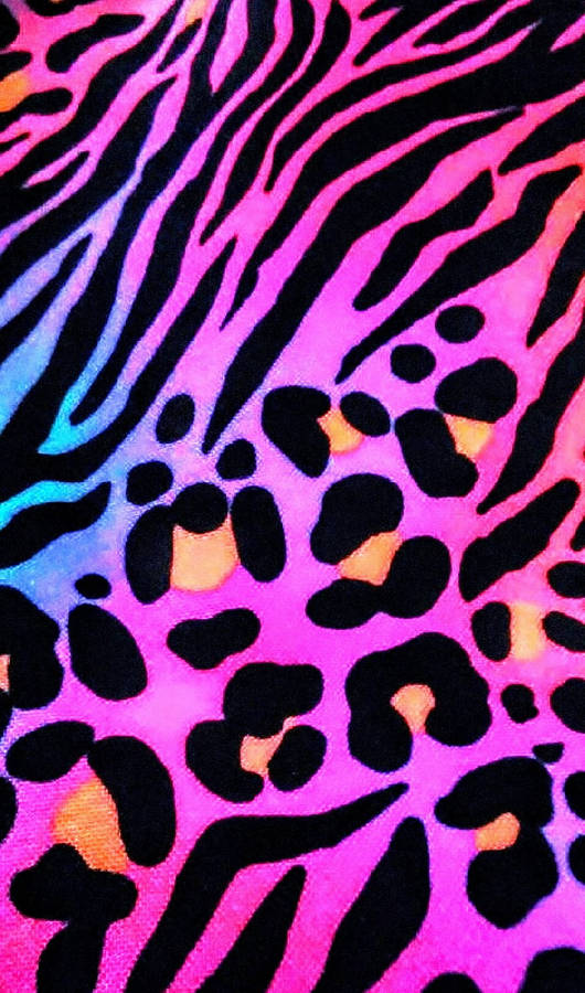 Pink Zebra Cute Leopard Print Wallpaper