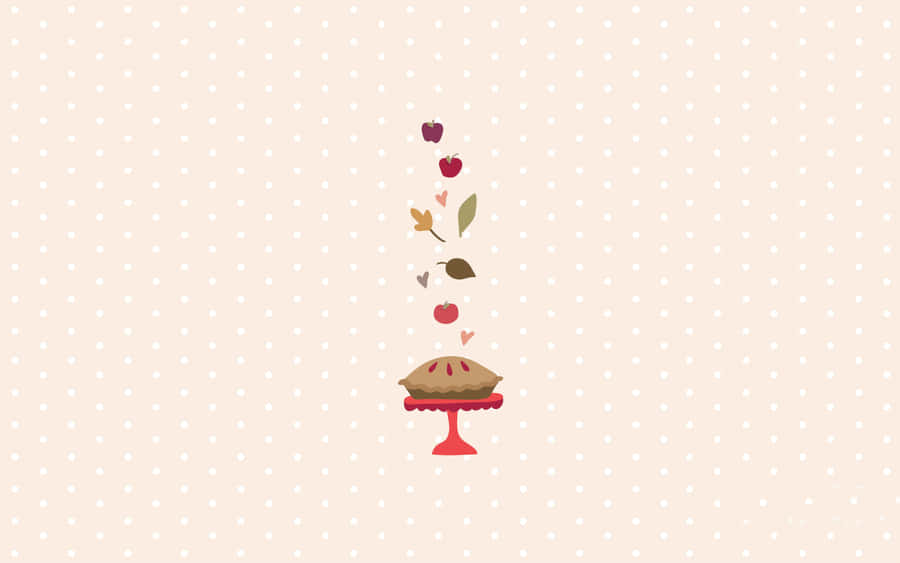 Pinterest Autumn Pie Minimalist Art Wallpaper