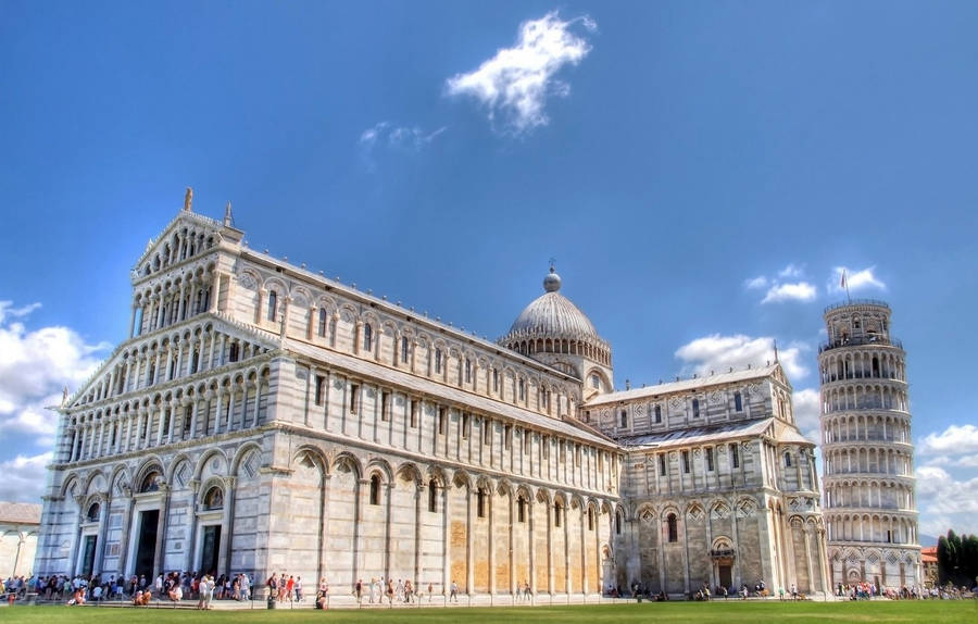 Pisa Cathedral Plus Leaning Tower Wallpaper