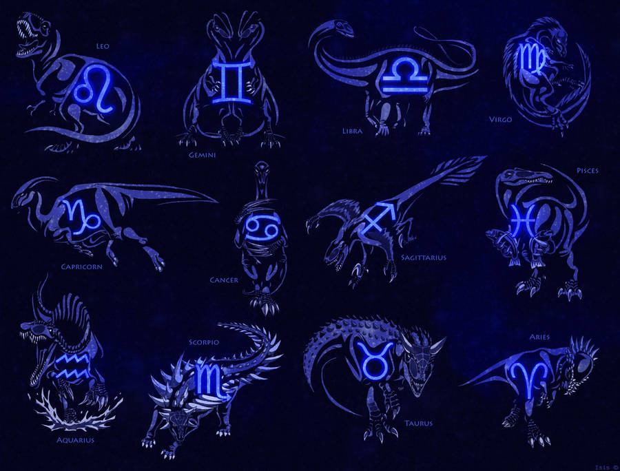 Pisces And Other Zodiac Symbols Wallpaper