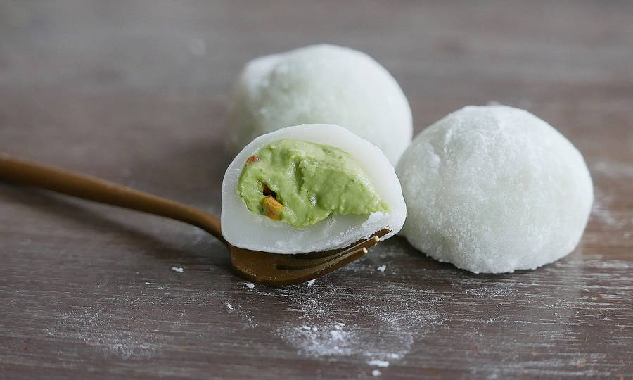 Pistachio Mochi Wallpaper