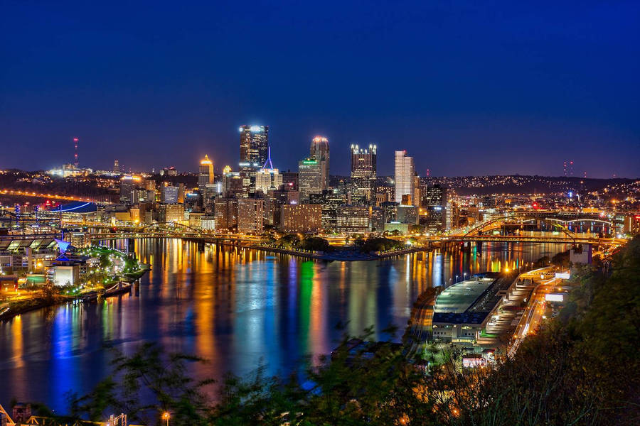 Pittsburgh Lights Sky Wallpaper