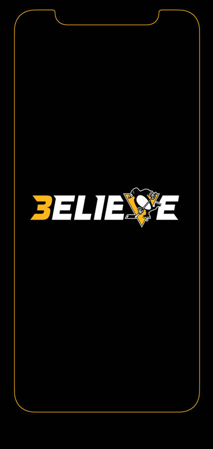 Pittsburgh Penguins Believe Logo Wallpaper