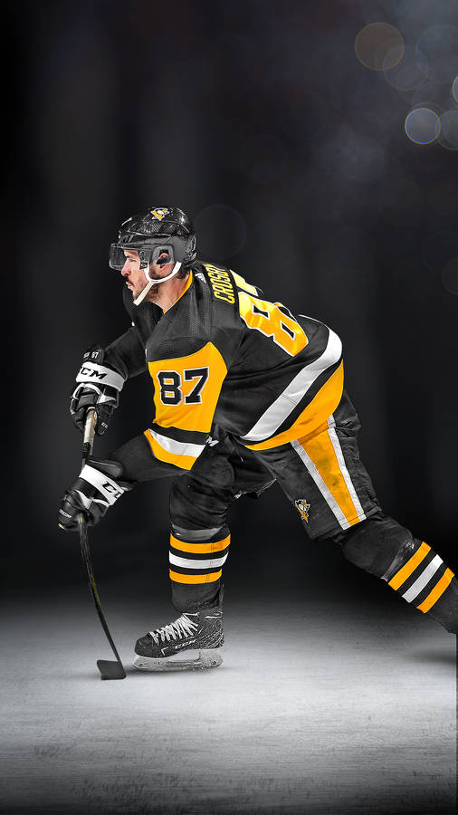 Pittsburgh Penguins Number 87 Athlete Wallpaper