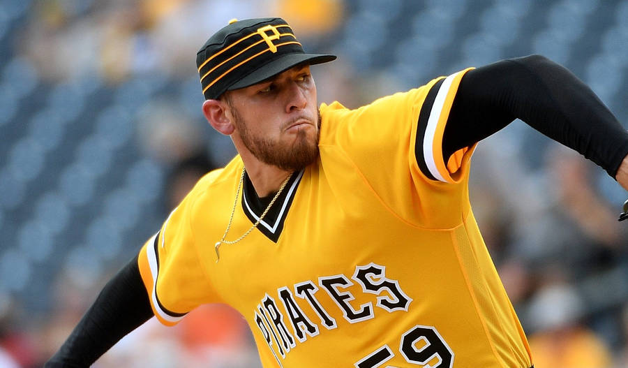 Pittsburgh Pirates Joe Musgrove Yellow Jersey Wallpaper