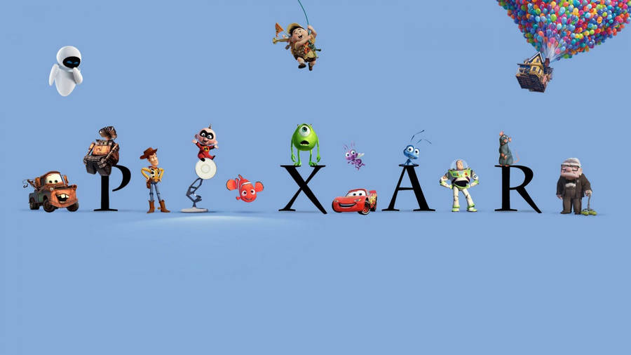 Pixar Cute Cartoon Characters Wallpaper