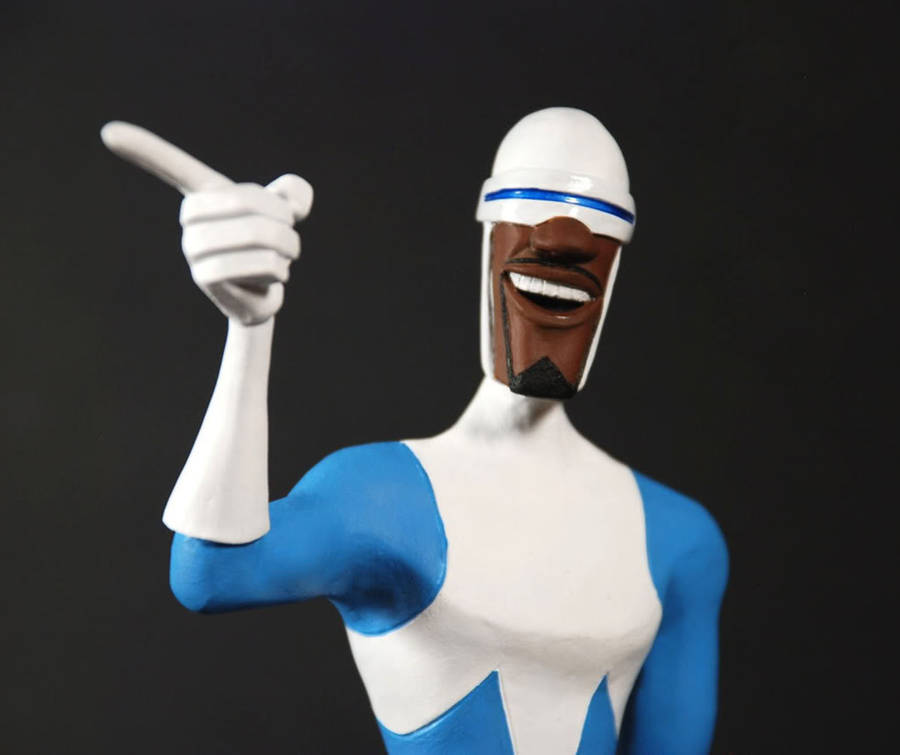 Pixar Frozone Sculpture Wallpaper