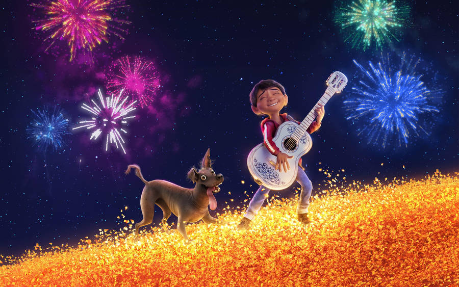 Pixar Mama Coco Miguel Dante Wallpaper