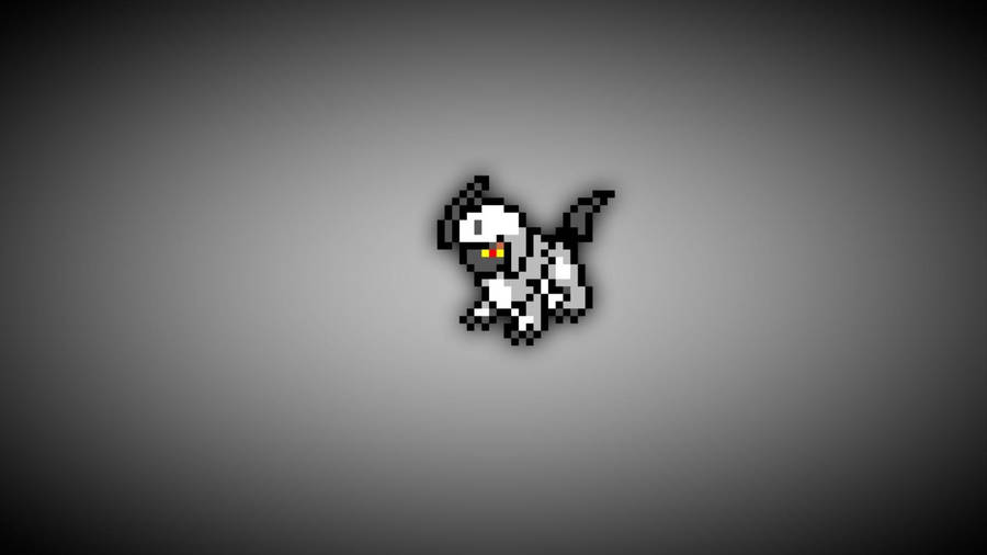 Pixel Absol Sprite Wallpaper