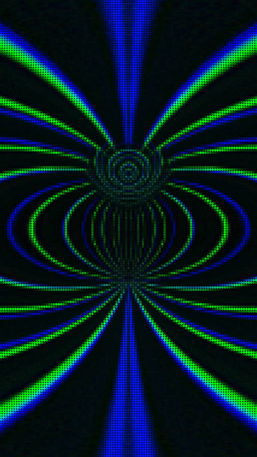 Pixel Abstract Symmetrical Pattern Wallpaper
