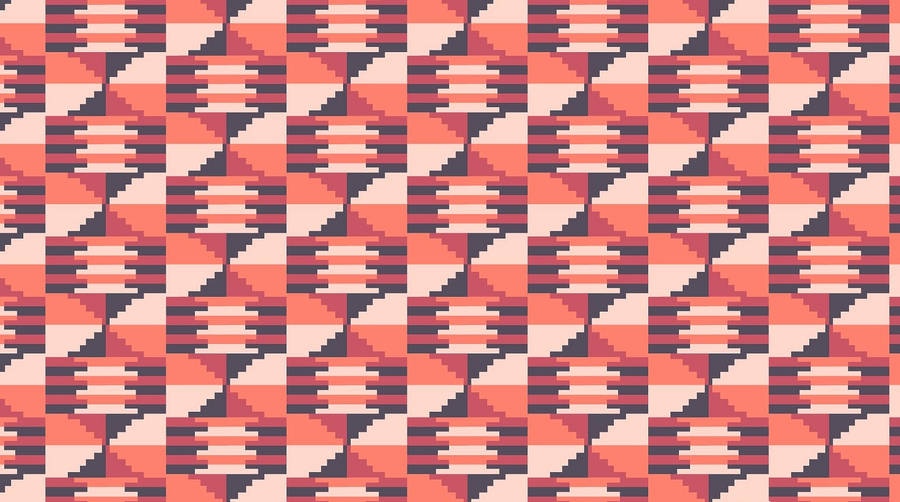 Pixel Tribal Pattern Wallpaper