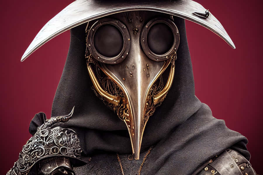 Plague Doctor Costume Portrait Wallpaper