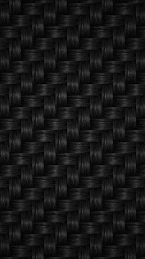 Plain Black Iphone Woven Fibers Wallpaper