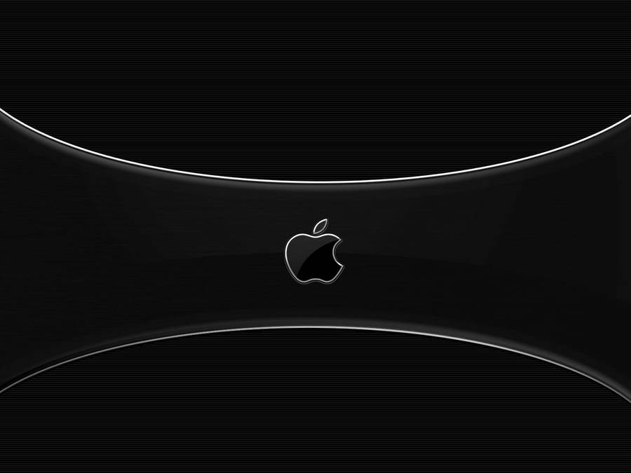 Plain Black With Apple Logo Wallpaper