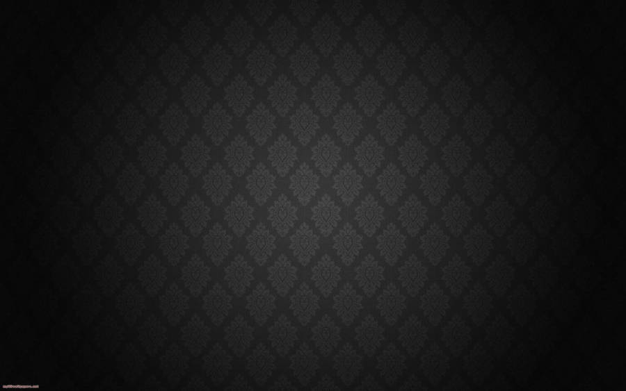 Plain Black With Grey Emblem Pattern Wallpaper