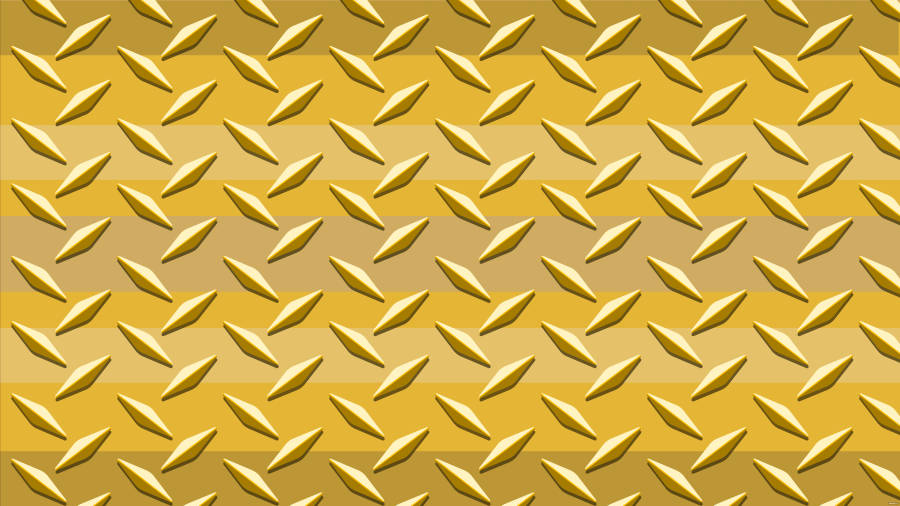 Plain Gold Steel Plate Wallpaper