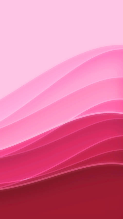 Plain Pink Gradient Waves Iphone Wallpaper