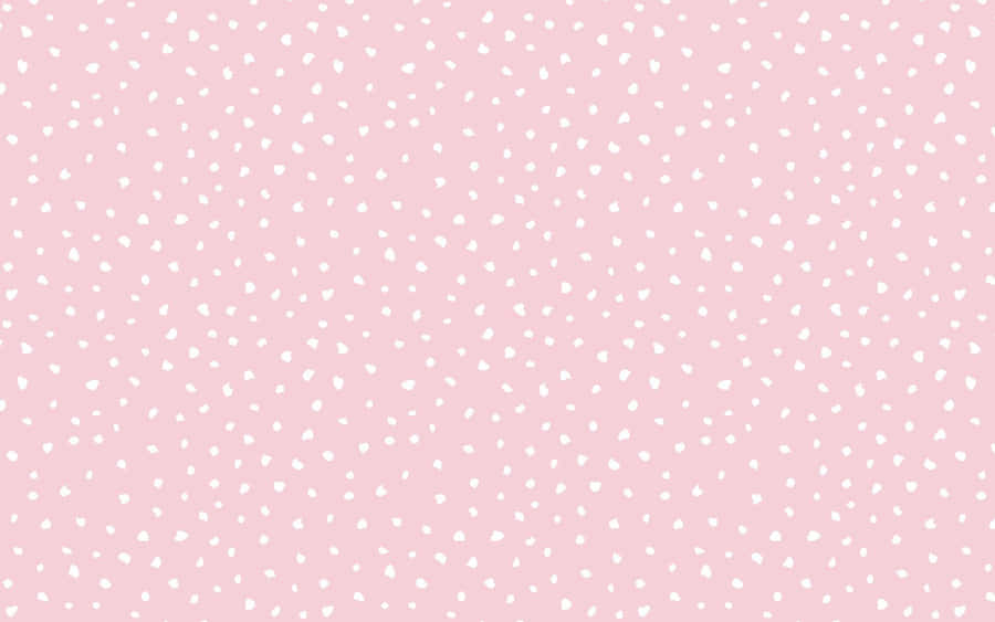 Plain Pink Polka Dot Pattern Desktop Wallpaper